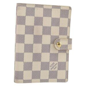 LOUIS VUITTON Damier Azur Agenda PM Day Planner Cover R20706 LV Auth 130831